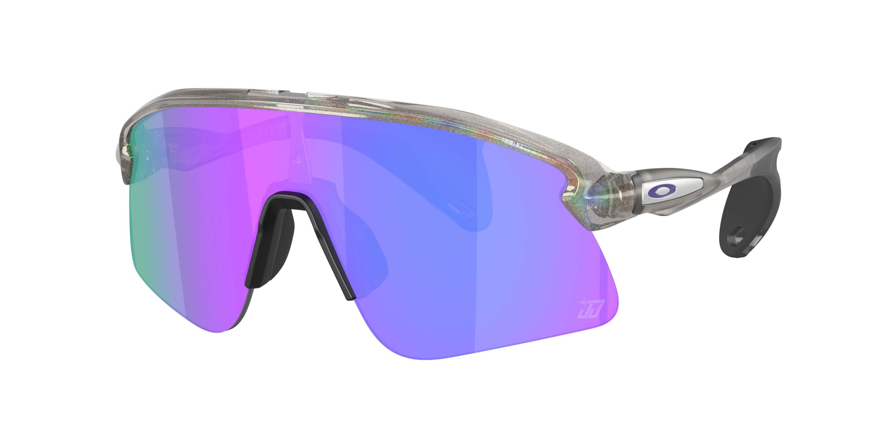 Oakley Justin Jefferson Signature Series Stunt Devil S Prizm Violet Sunglasses - Grey Ink Moondust - GREY/PURPLE
